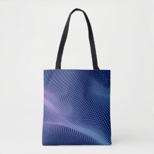 Vintage halftone mesh effect. Vibrant abstract bac Tote Bag