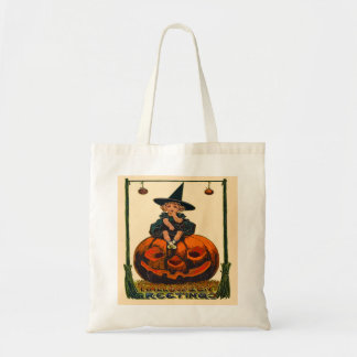 Vintage Halloween Art Budget Tote