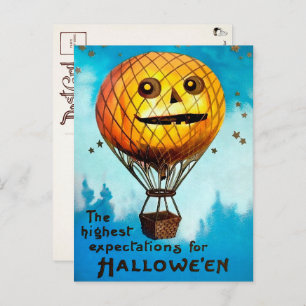 Vintage Halloween Balloon Postcard