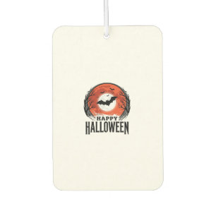 Vintage Halloween Bat Moon Engraving Design_1 Air Freshener