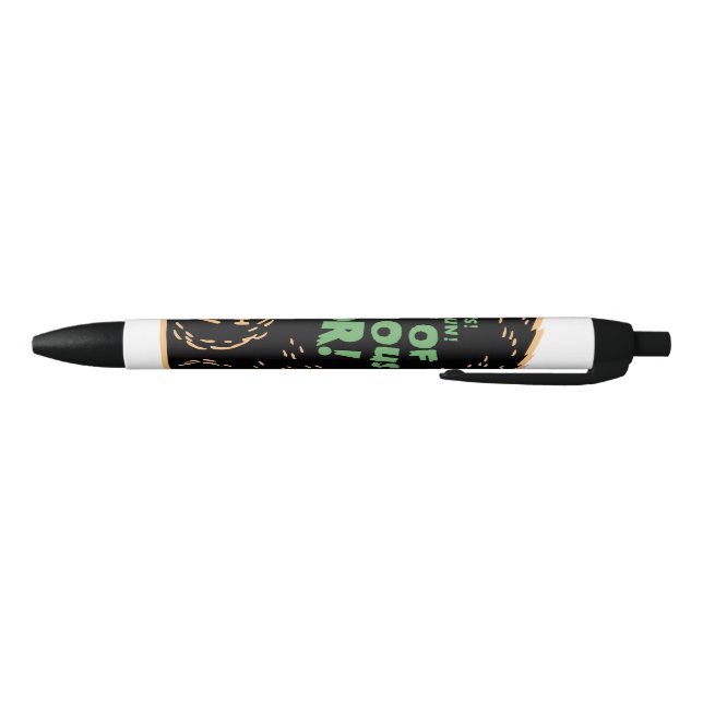 Vintage Halloween Black Cat Black Ink Pen (Bottom)