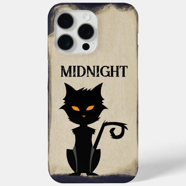 Vintage HALLOWEEN Black Cat Case-Mate iPhone Case (Back)