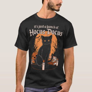 Vintage Halloween Black Cat Its Just A Bunch Of T-Shirt