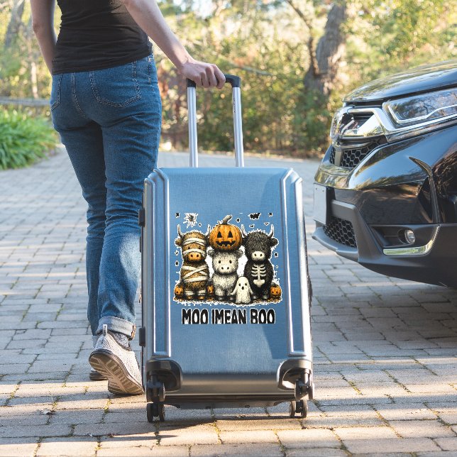 Vintage Halloween Bull Sheet (Suitcase Insitu)
