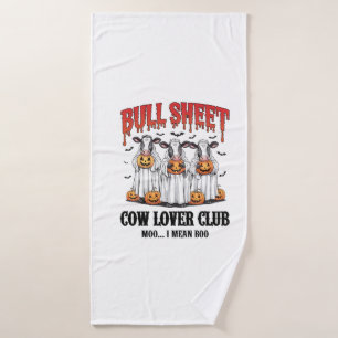 Vintage Halloween Bull Sheet Bath Towel
