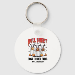 Vintage Halloween Bull Sheet Keychain