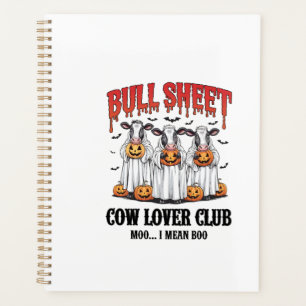 Vintage Halloween Bull Sheet Planner