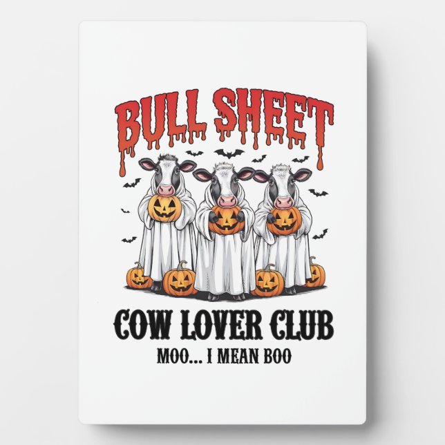 Vintage Halloween Bull Sheet Plaque (Front)