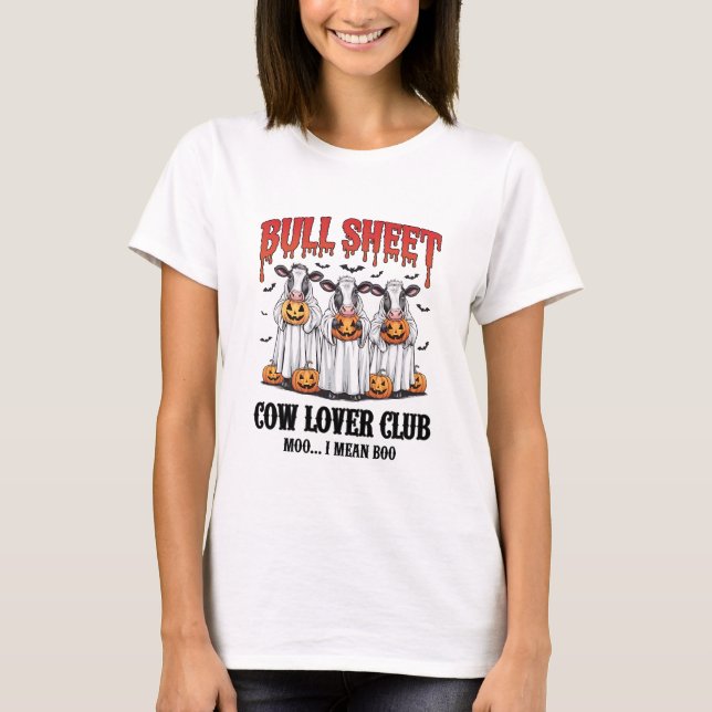 Vintage Halloween Bull Sheet T-Shirt (Front)