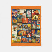 Vintage Halloween Cards Collage