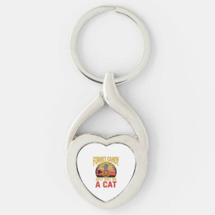 Vintage Halloween Cat Lover Funny Candy Shirt Desi Keychain