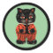 Vintage Halloween Cat Sticker