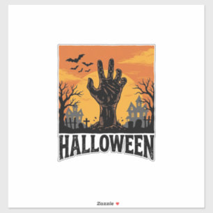 Vintage Halloween Cemetery Zombie Hand Shirt Desig