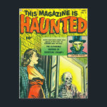 Vintage Halloween Comic Book Postcard<br><div class="desc">This is a vintage Halloween Comic Book titled "This Magazine is Haunted".</div>