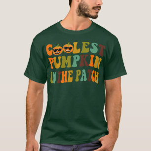 Vintage Halloween Coolest Pumpkin In The Patch Boy T-Shirt