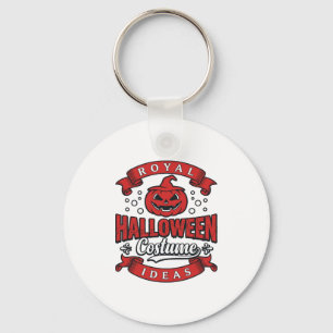 Vintage Halloween Costume Ideas Vector Design_1 Keychain