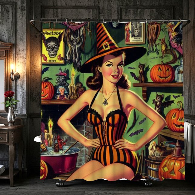 Vintage Halloween Cute Witch Pinup (Creator Uploaded)