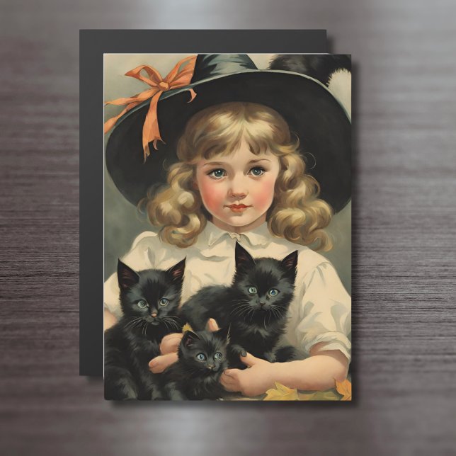 vintage Halloween cutie no3 - carte magnétique (Créateur téléchargé)