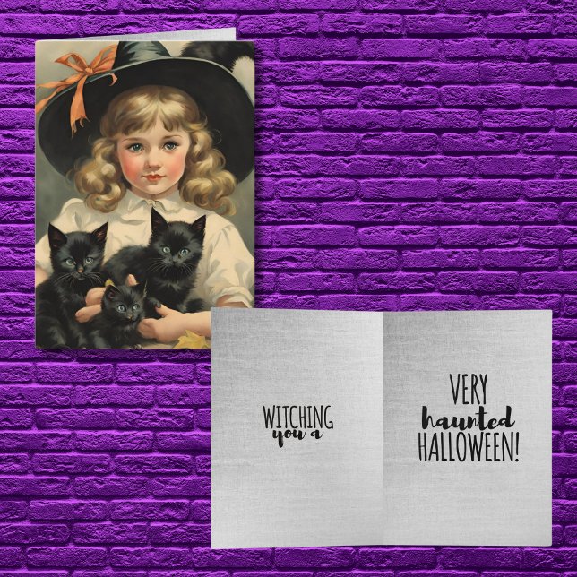 vintage Halloween cutie no3 -funny quote Card (Creator Uploaded)