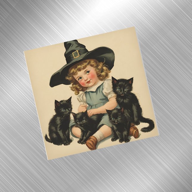 vintage Halloween cutie no 2 - carte magnétique (Créateur téléchargé)