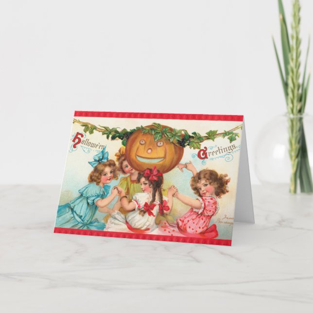 Vintage Halloween Dance Card (Front)