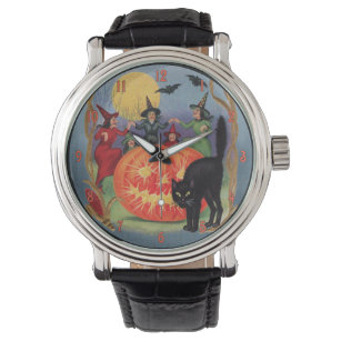 Vintage Halloween Dancing Witches Watch