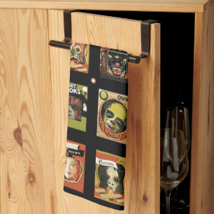 Vintage Halloween Decor Kitchen Towel