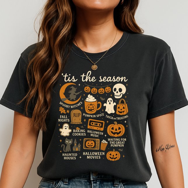 vintage halloween degine  T-Shirt (Creator Uploaded)