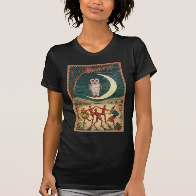 Vintage Halloween Devil's Night T-Shirt (Front)