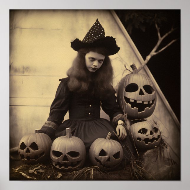 Vintage Halloween digital print (Front)