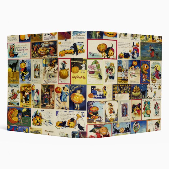Vintage Halloween Ephemera Binder (Background)