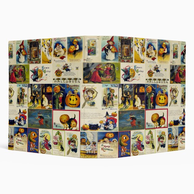 Vintage Halloween Ephemera Binder (Background)