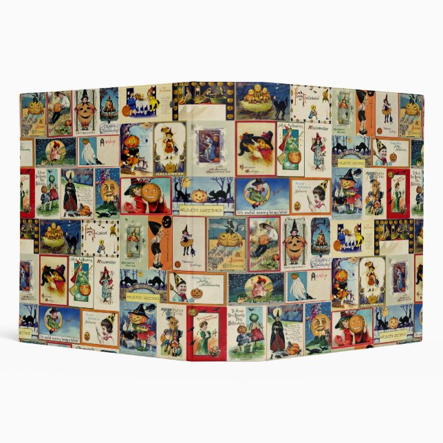 Vintage Halloween Ephemera Binder (Background)