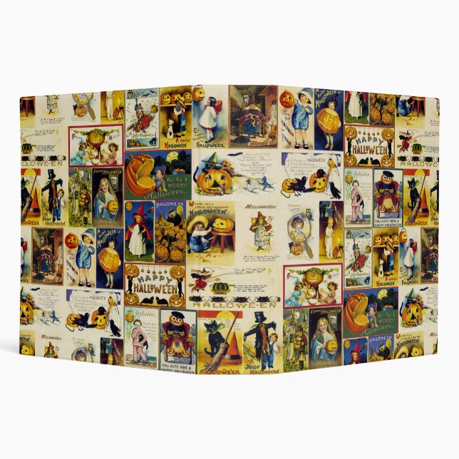 Vintage Halloween Ephemera Binder (Background)