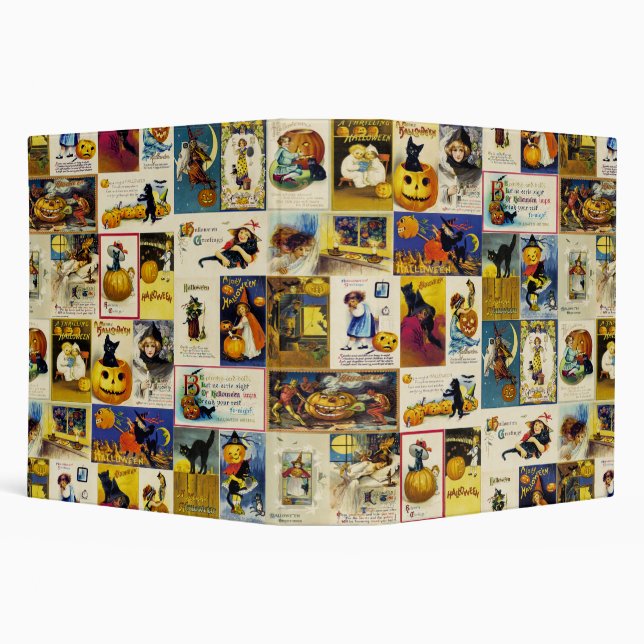 Vintage Halloween Ephemera Binder (Background)