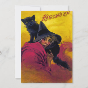 Vintage Halloween Ephemera Invitation