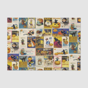 Vintage Halloween Ephemera Tissue Paper