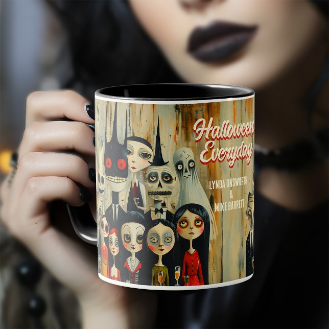 Vintage Halloween Everyday Spooky Time Halloween Mug (Creator Uploaded)