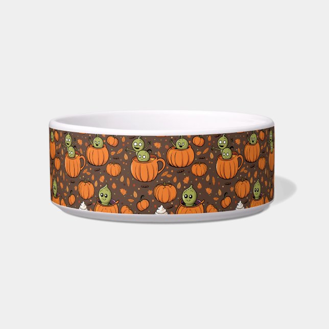 Vintage Halloween Gourd Gang Party Bowl (Front)