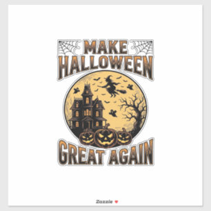 Vintage Halloween Great Again Haunted House Design