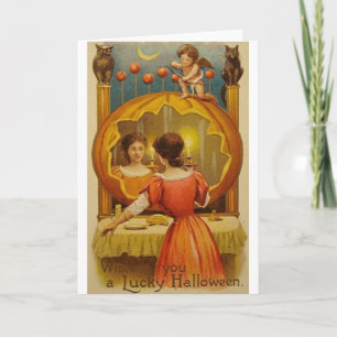 Vintage Halloween Greeting Card
