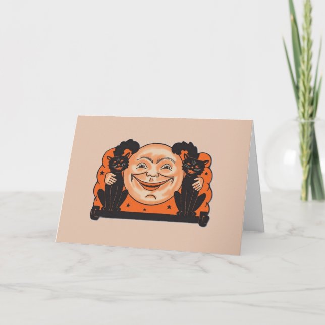 Vintage Halloween Greeting Card (Front)