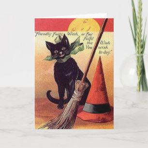Vintage Halloween Greeting Card