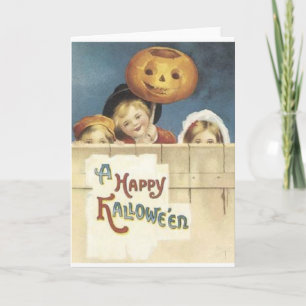Vintage Halloween Greeting Card