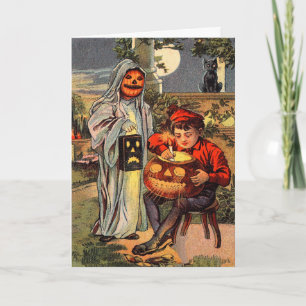Vintage Halloween Greeting Card