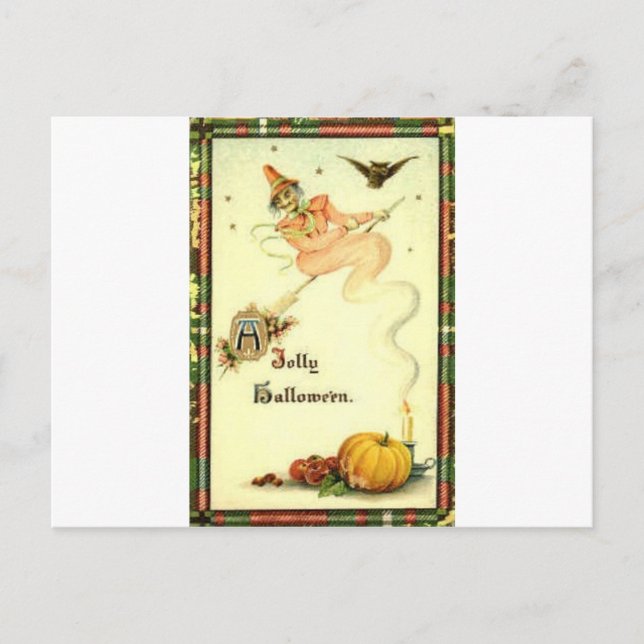 Vintage Halloween Greeting Cards Classic Posters (Front)