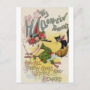 Vintage Halloween Greeting Cards Classic Posters