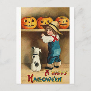 Vintage Halloween Greeting Cards Classic Posters