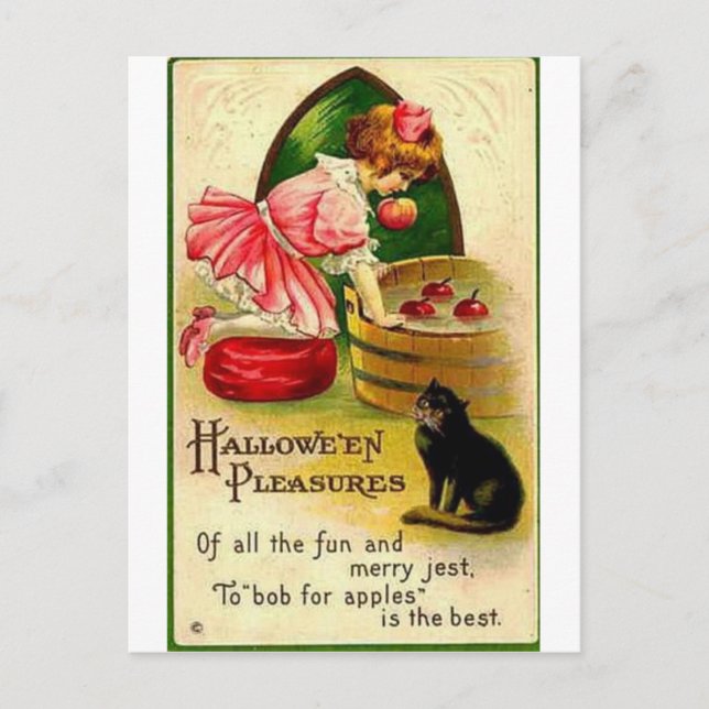 Vintage Halloween Greeting Cards Classic Posters (Front)