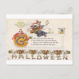 Vintage Halloween Greeting Cards Classic Posters